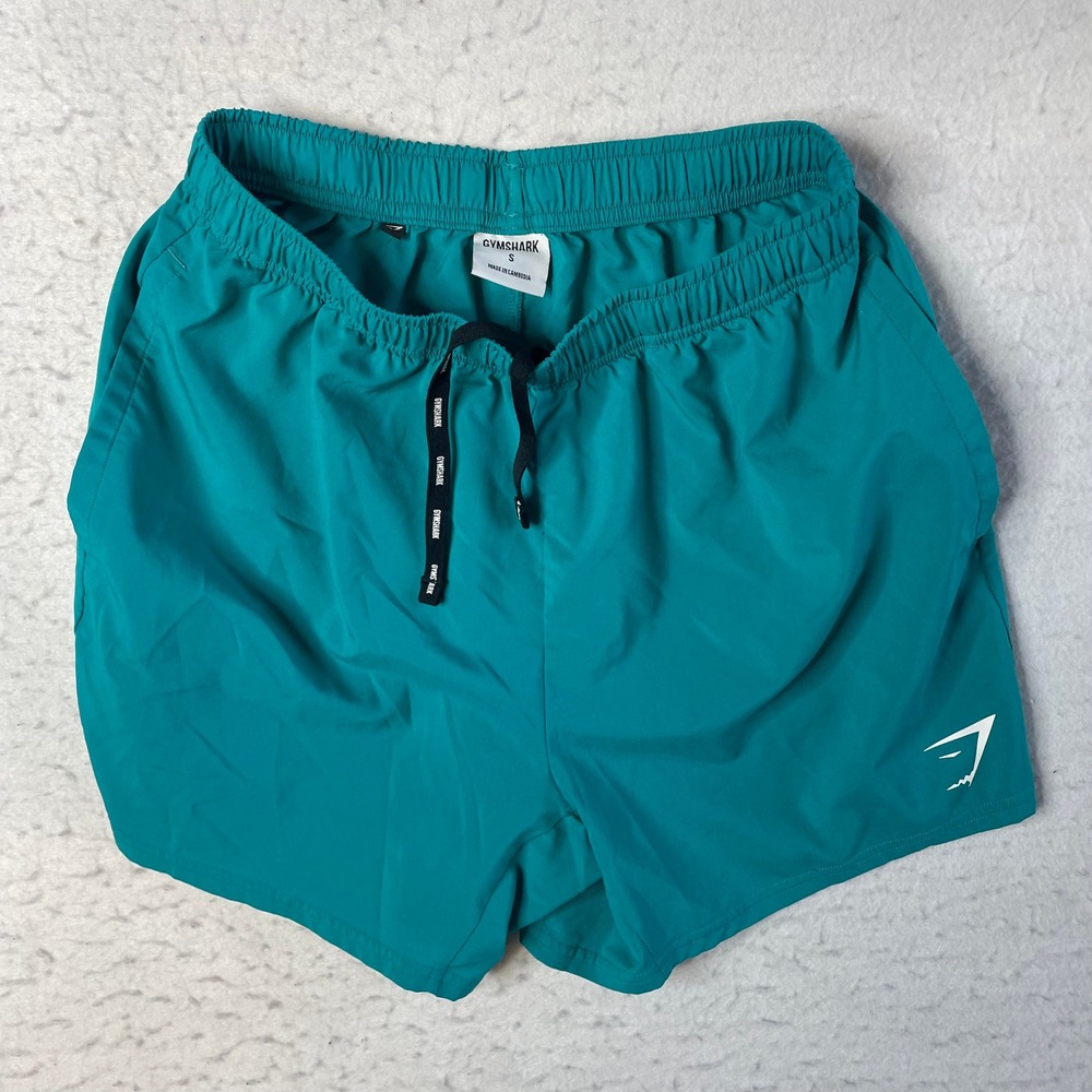 Gymshark Arrival Shorts Small Teal Green‎ Athletic Gym Training 5 Inch Inseam